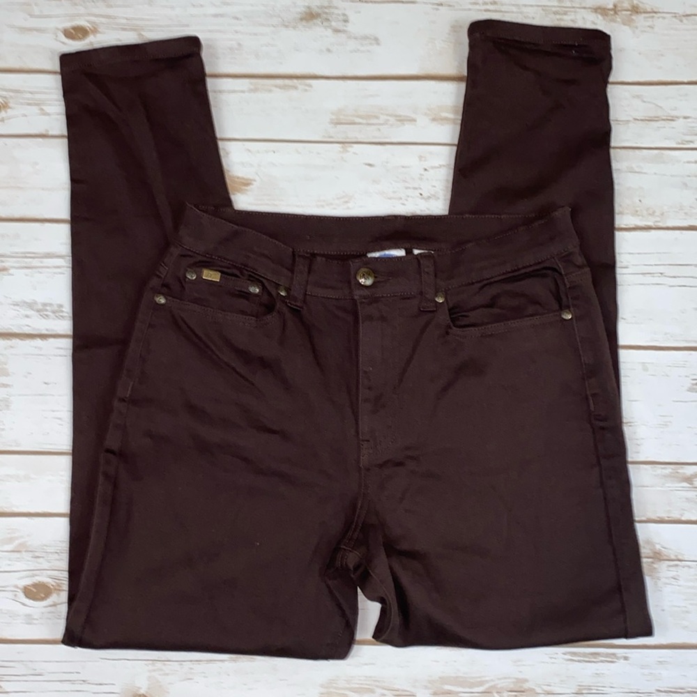 DG2 Diane Von Fustenberg by Diane Gilman Brown Jeans Sz 10